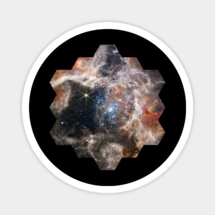 Tarantula Nebula JWST hexagonal shape Stars Galaxy Gorgeous Magnet